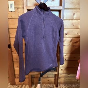 Eddie Bauer Plum color fleece pullover.  Women’s size small